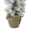 2.5ft. Unlit Flocked Pine Slim Artificial Christmas Tree